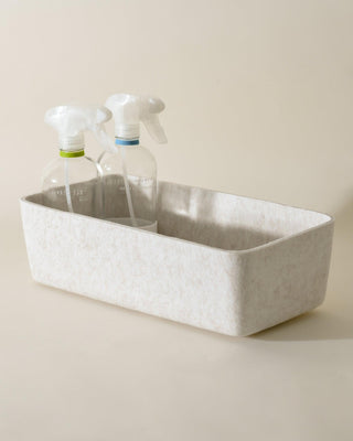 Beige Long Sculpted Bin