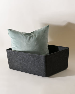 Black XL Bin with pillow inside