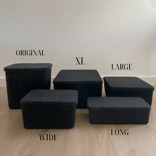 The Sculpted Bin - Large with Lid | Set of 3