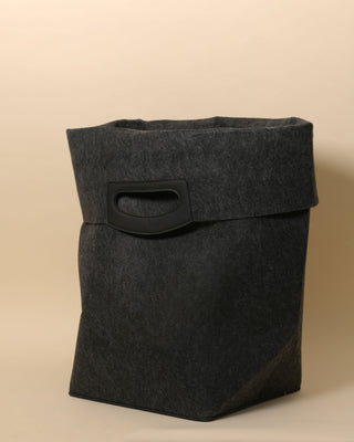 black folded hamper Tote bag