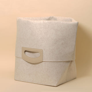 beige folded hamper Tote bag