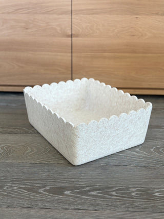 The Scalloped Bin - Large | Set of 3