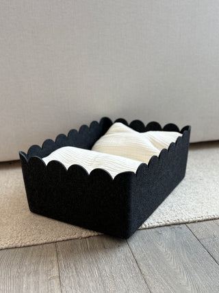 The Scalloped Bin - XL | Set of 3
