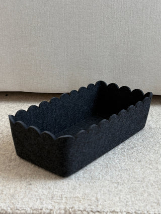 The Scalloped Bin - Long | Set of 3