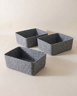 The Sculpted Bin - Large | Set of 3