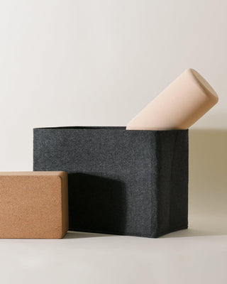 Small Black Flex Bin with an item inside