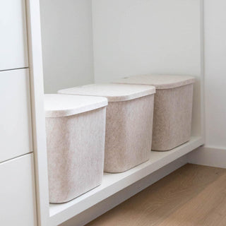 3 Original Sculpted Bins with lids